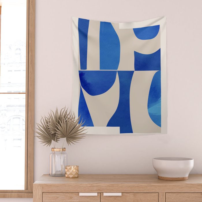Minimal Geometric Shapes 229 Wall Tapestry Gallery Image 2