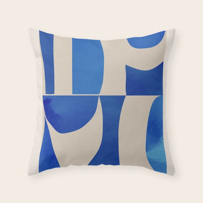Minimal Geometric Shapes 229 Throw Pillow Gallery Image 1