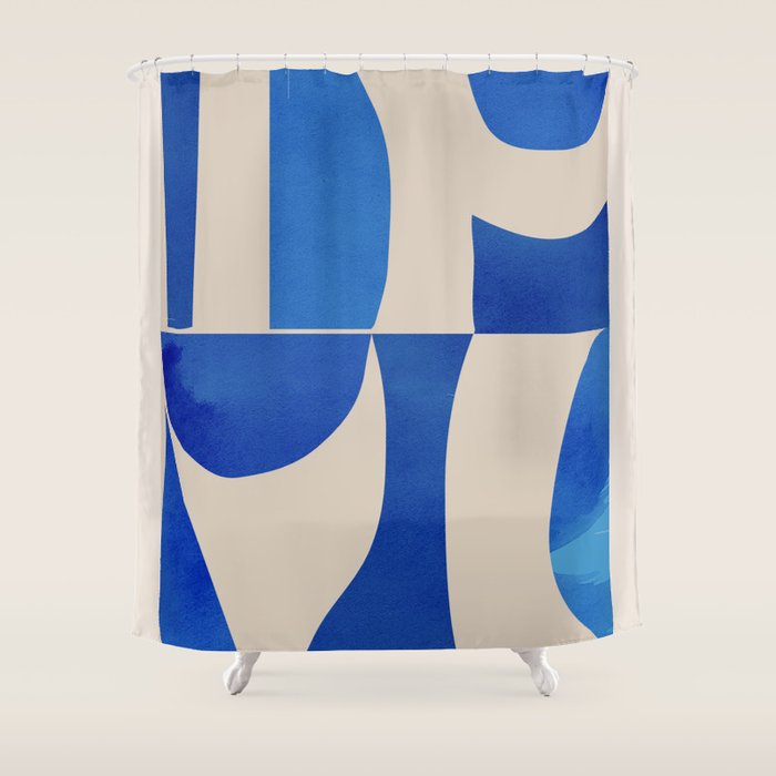 Minimal Geometric Shapes 229 Shower Curtain Gallery Image 1