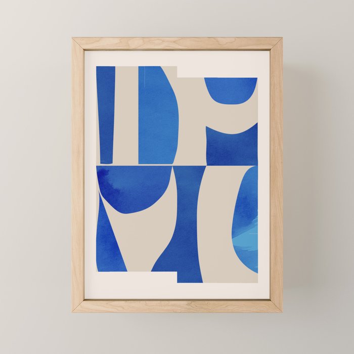 Minimal Geometric Shapes 229 Mini Art Print Gallery Image 1