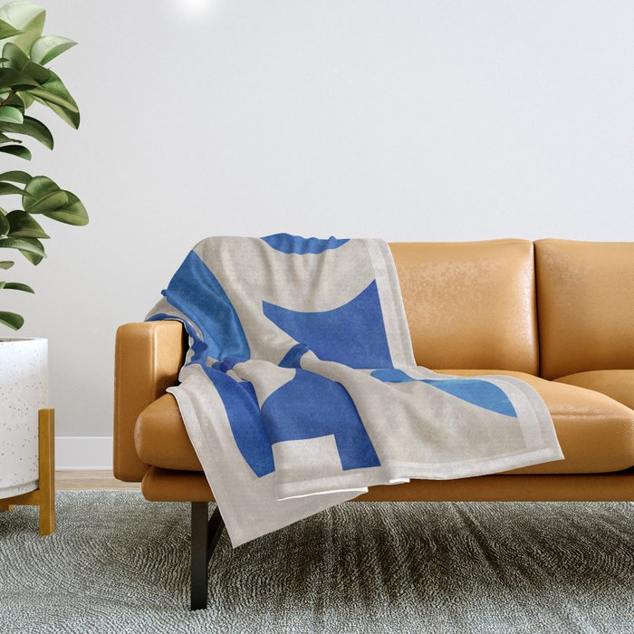 Minimal Geometric Shapes 229 Throw Blanket Gallery Image 1