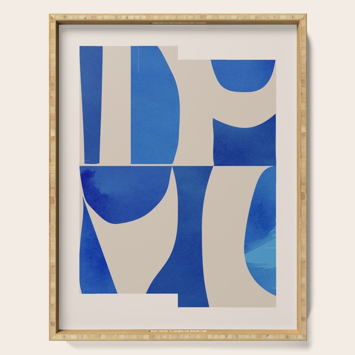 Minimal Geometric Shapes 229 Serving Tray Gallery Image 1