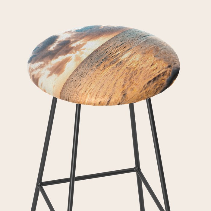 sunset sky over ocean - beach with sunset sky horizon Stool Gallery Image 2