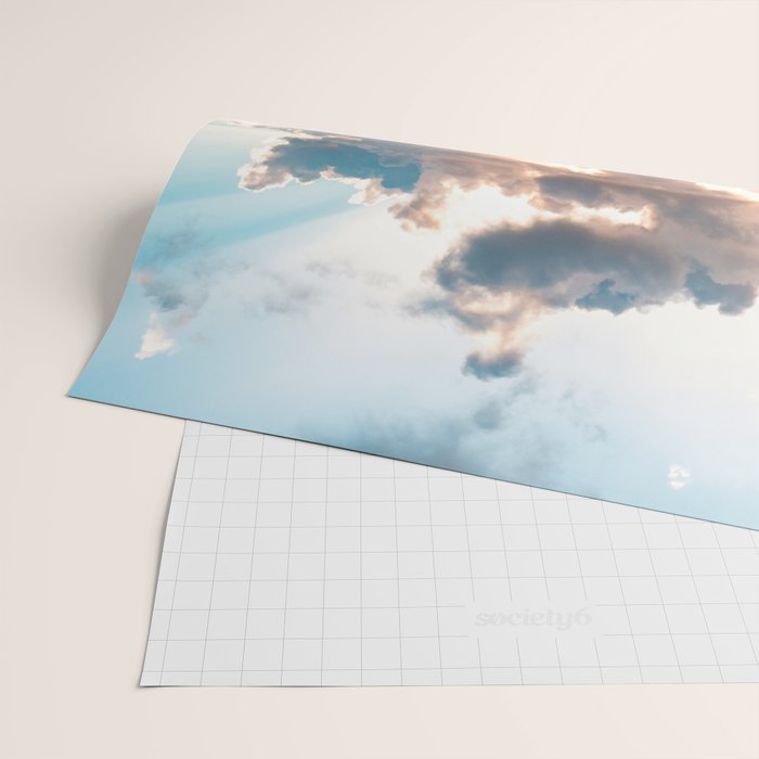 sunset sky over ocean - beach with sunset sky horizon Wrapping Paper Gallery Image 2