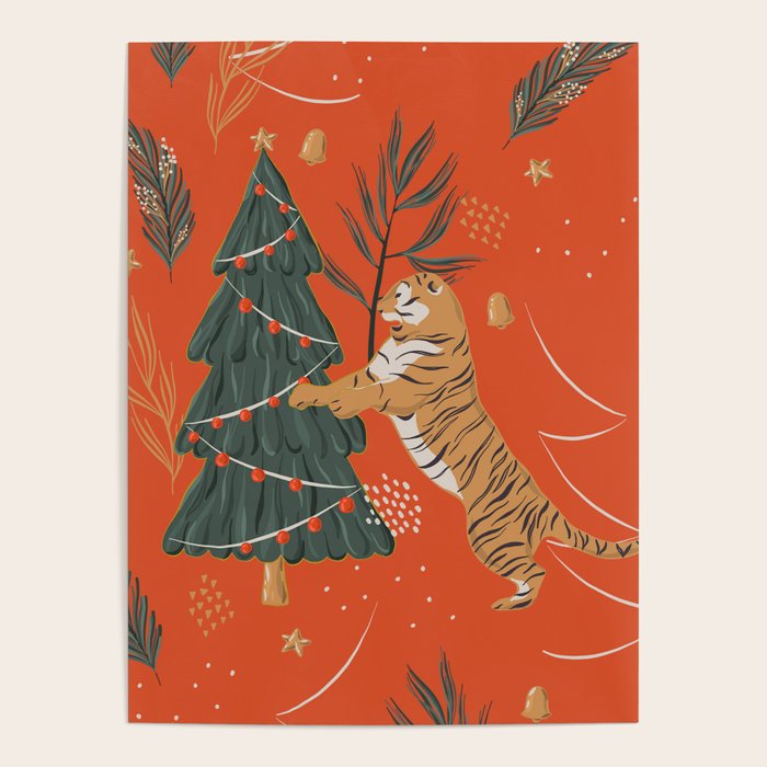 Tigers Christmas Poster Gallery Image 4