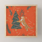 Tigers Christmas Mini Art Print Gallery Image 1