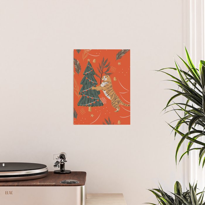 Tigers Christmas Poster Gallery Image 2