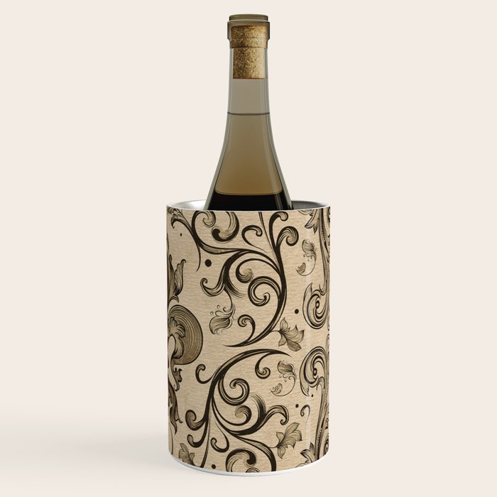 Vintage Fleur-de-lis ornament  Wine Chiller Gallery Image 3