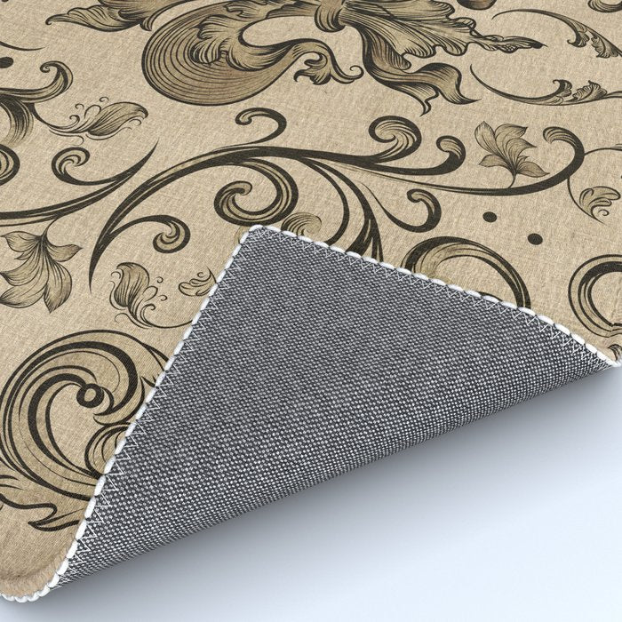 Vintage Fleur-de-lis ornament  Rug Gallery Image 4