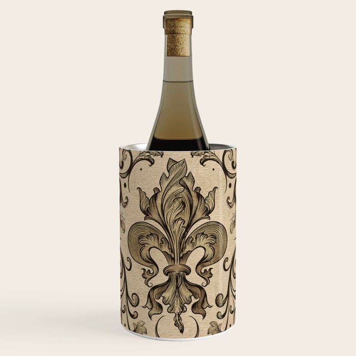 Vintage Fleur-de-lis ornament  Wine Chiller Gallery Image 1