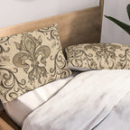 Vintage Fleur-de-lis ornament  Pillow Sham Gallery Image 2
