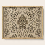 Vintage Fleur-de-lis ornament  Serving Tray Gallery Image 1