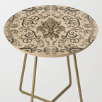 Vintage Fleur-de-lis ornament  Side Table Gallery Image 2