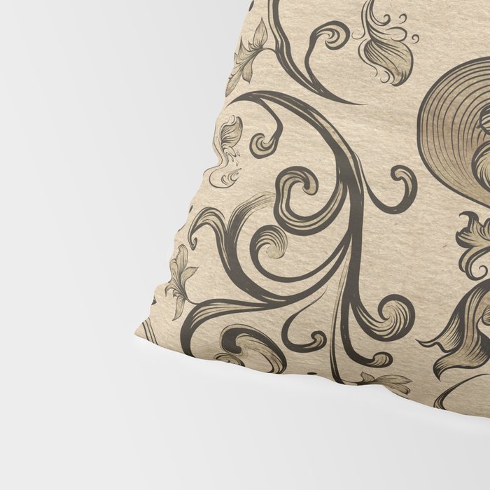 Vintage Fleur-de-lis ornament  Pillow Sham Gallery Image 4