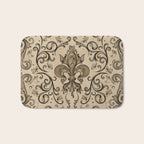 Vintage Fleur-de-lis ornament  Bath Mat Gallery Image 1