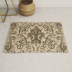 Vintage Fleur-de-lis ornament  Rug Gallery Image 1