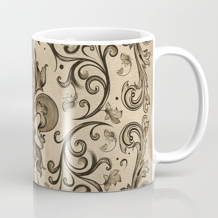 Vintage Fleur-de-lis ornament  Coffee Mug Gallery Image 1