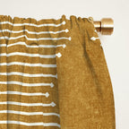 mudcloth diamonds - mustard Window Curtain Gallery Image 2