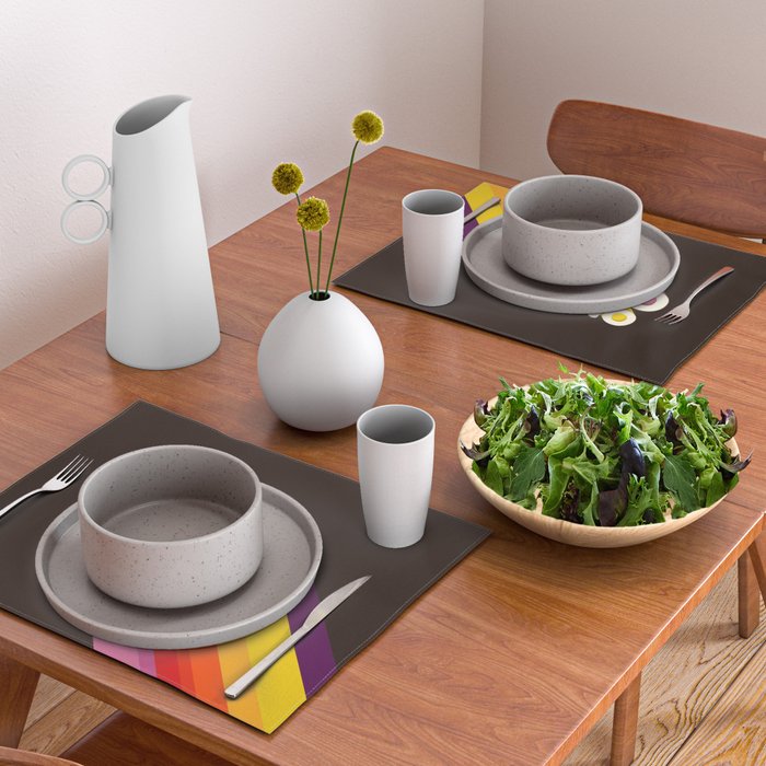 OK, but coffee first - retro typography Placemat Gallery Image 2