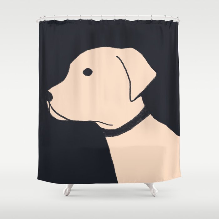 Labrador retriever dog Shower Curtain Gallery Image 1