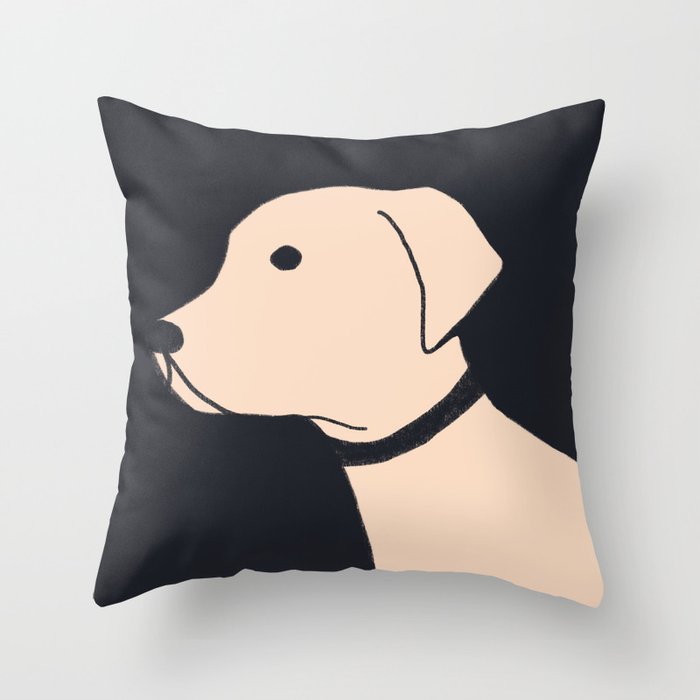 Labrador retriever dog Throw Pillow Gallery Image 6
