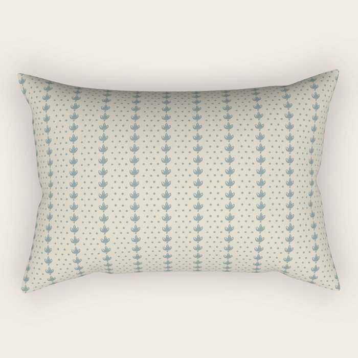 Coastal Botanical Dots Rectangular Pillow Gallery Image 2