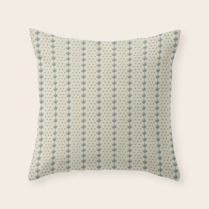 Coastal Botanical Dots Throw Pillow Gallery Image 6