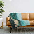 Summer Forest Mist Throw Blanket Gallery Image 1