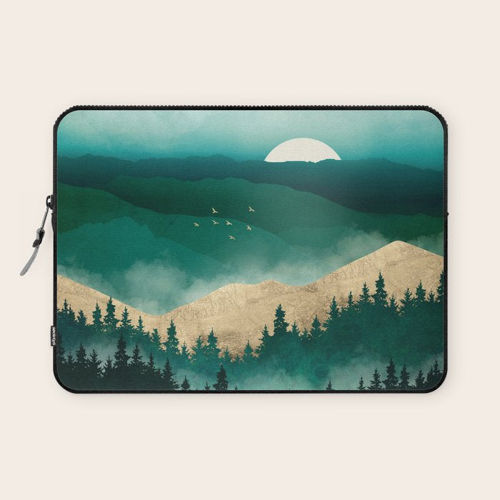 Summer Forest Mist Laptop Sleeve Gallery Image 1