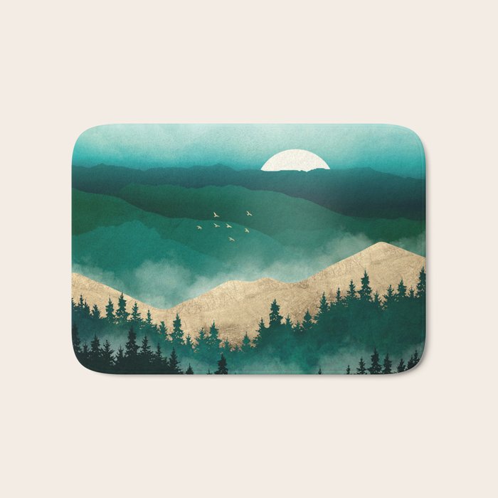 Summer Forest Mist Bath Mat Gallery Image 1