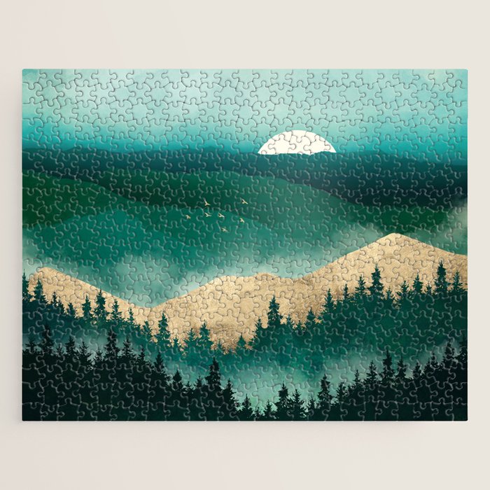 Summer Forest Mist Jigsaw Puzzle Gallery Image 1