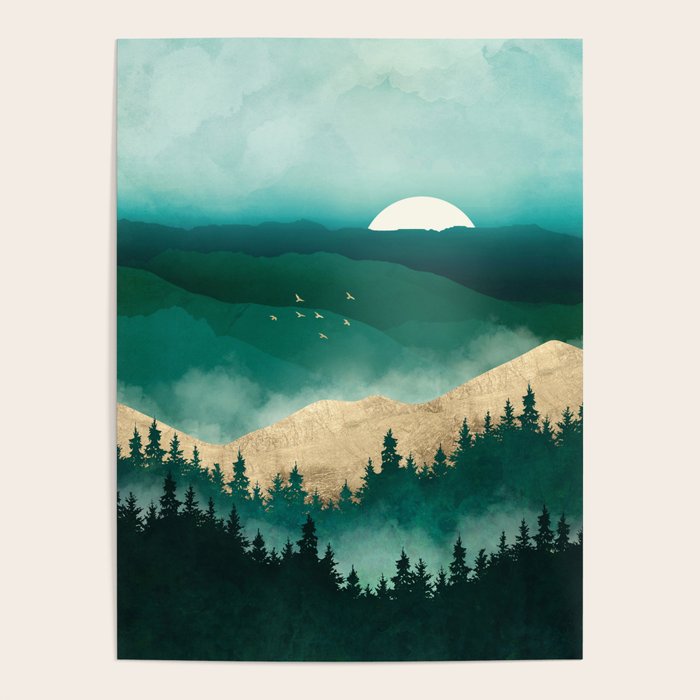 Summer Forest Mist Poster Gallery Image 1
