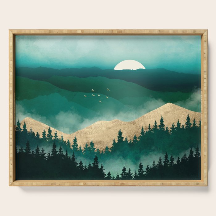 Summer Forest Mist Serving Tray Gallery Image 1