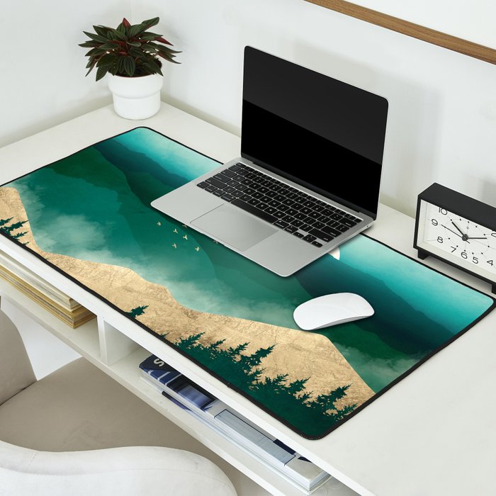 Summer Forest Mist Desk Mat Gallery Image 2