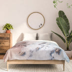 Aerial Beach Print - Pink Sand Beach - Ocean -  Sea Travel photography - Original Sea Bliss Comforter Gallery Image 3