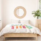You Got This Rainbow Watercolor Duvet Cover Gallery Image 3