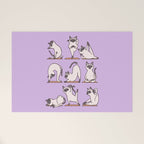 Siamese Cat Yoga Welcome Mat Gallery Image 1