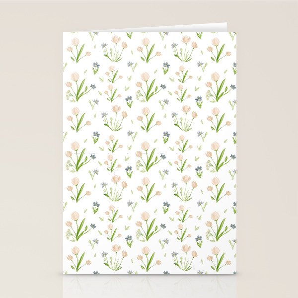 Watercolor Floral Pattern Botanical Design Stationery Card Gallery Image 1