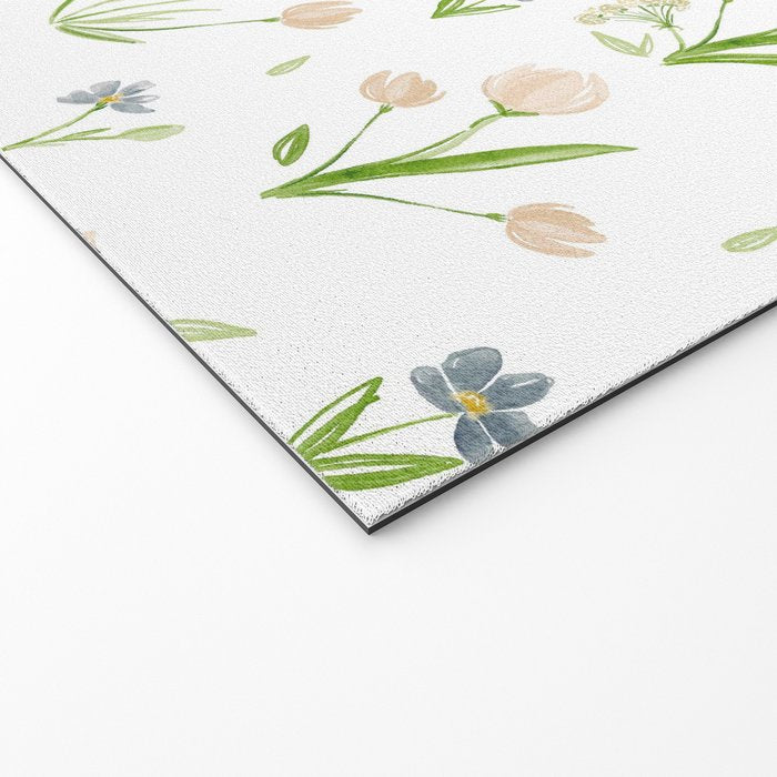 Watercolor Floral Pattern Botanical Design Welcome Mat Gallery Image 2