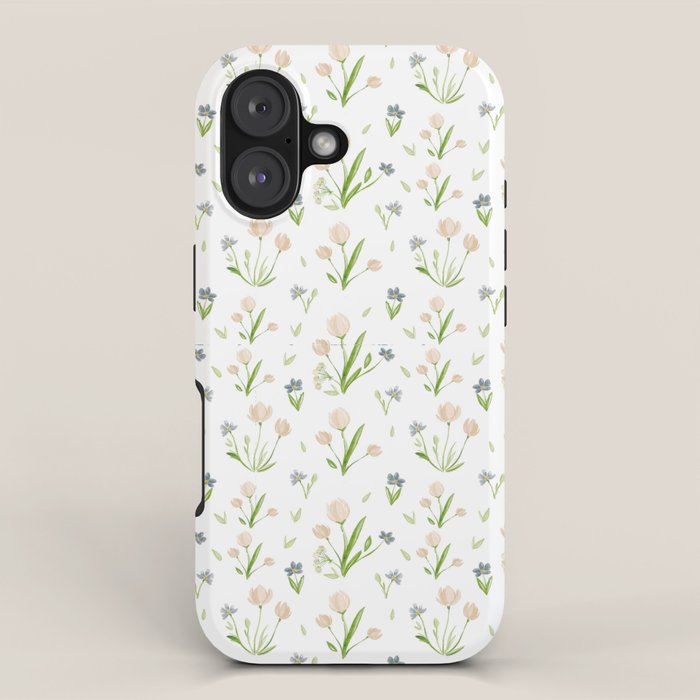 Watercolor Floral Pattern Botanical Design iPhone Case Gallery Image 1