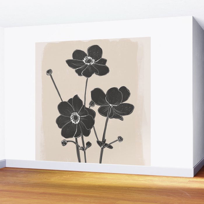 Flowers 3 Wall Mural Gallery Image 2