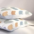 Spring Tulips XI Natural Multicolor Mid Century Flowers Pillow Sham Gallery Image 3