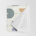 Spring Tulips XI Natural Multicolor Mid Century Flowers Throw Blanket Gallery Image 3