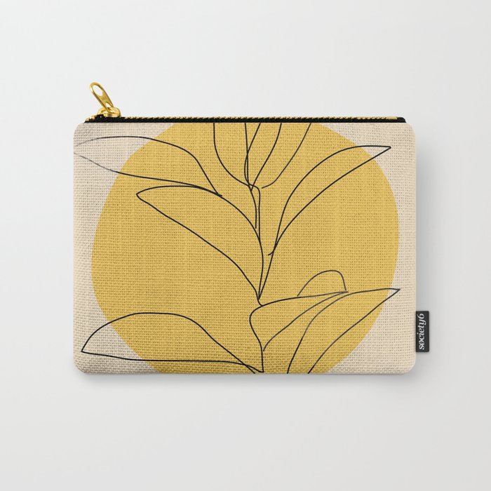 Abstract Art /Minimal Plant 3/2 Carry All Pouch Gallery Image 1