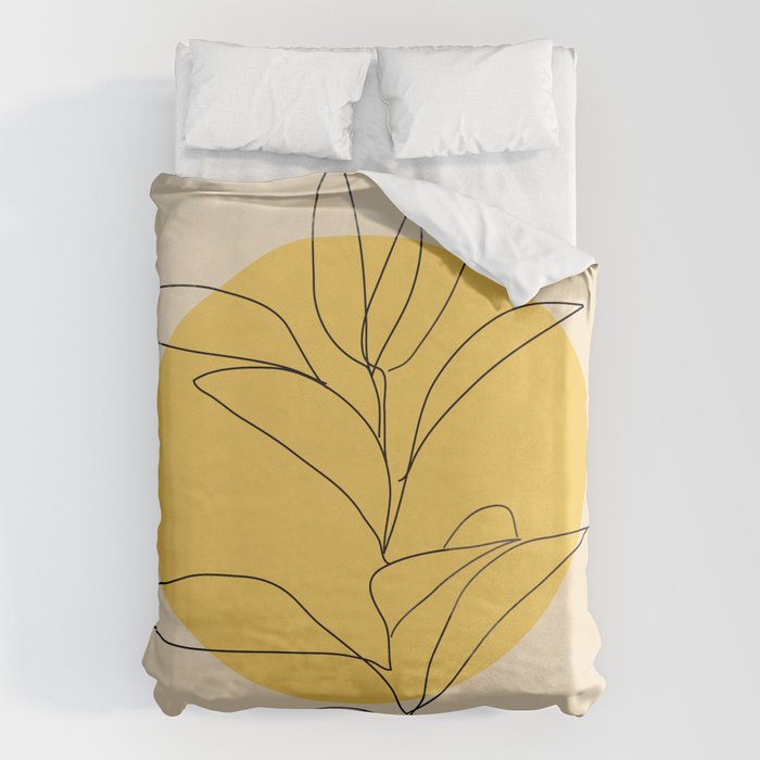 Abstract Art /Minimal Plant 3/2 Duvet Cover Gallery Image 6