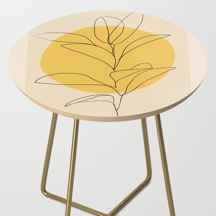 Abstract Art /Minimal Plant 3/2 Side Table Gallery Image 2