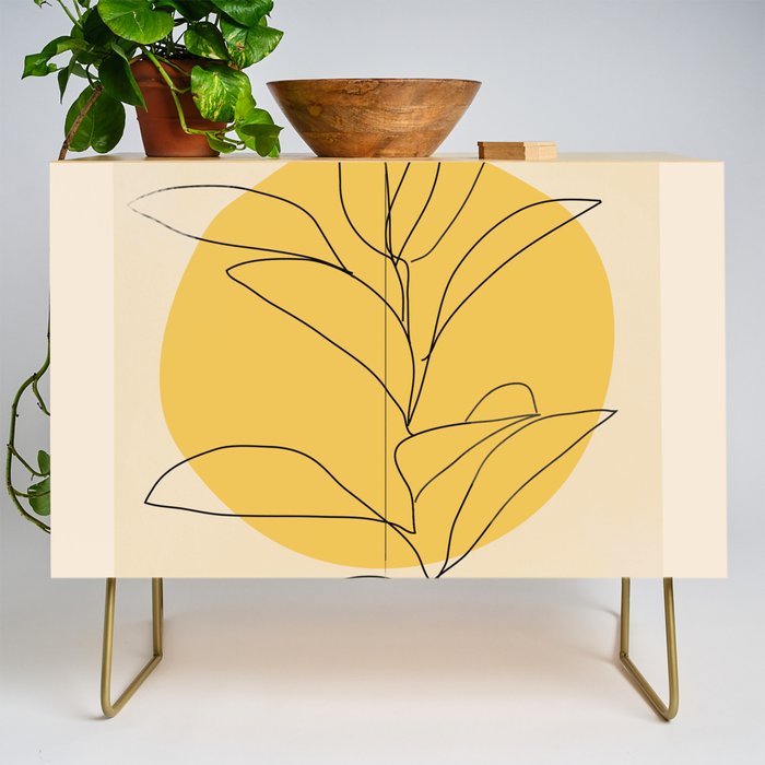 Abstract Art /Minimal Plant 3/2 Credenza Gallery Image 1