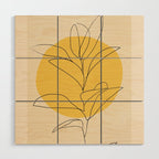 Abstract Art /Minimal Plant 3/2 Wood Wall Art Gallery Image 1