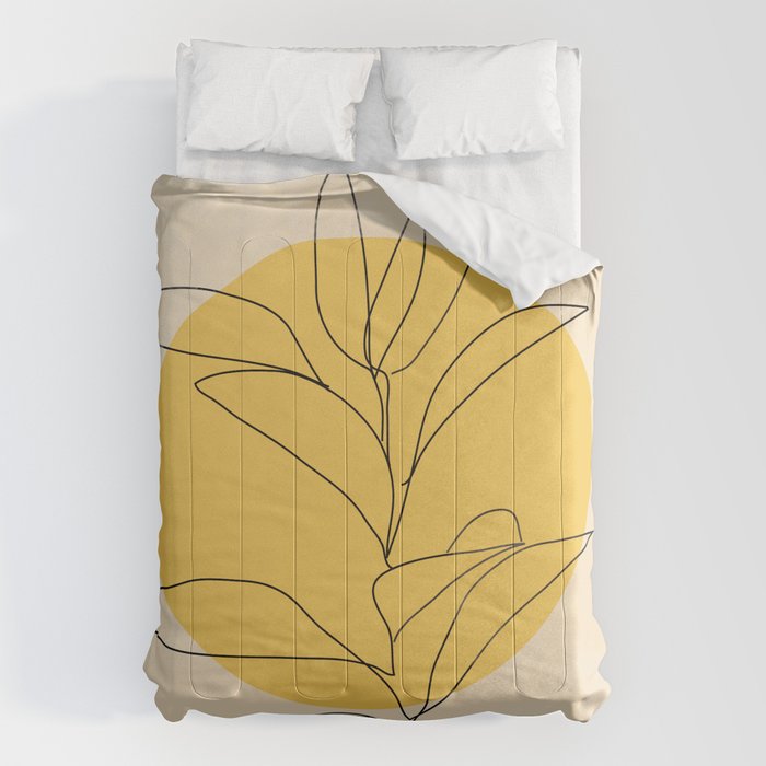 Abstract Art /Minimal Plant 3/2 Comforter Gallery Image 1