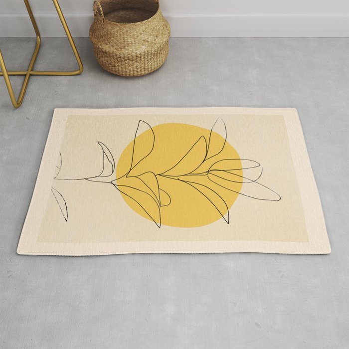 Abstract Art /Minimal Plant 3/2 Rug Gallery Image 1